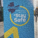 An image mosaic of Belfast - Stay Safe
